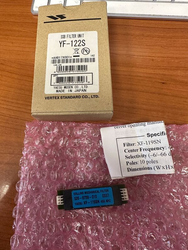 YAESU YF 122 S  XF 119 SN FILTRO SSBPER FT 817. 857 897 E SIMILARI COME NUOVO CON IMBALLO
