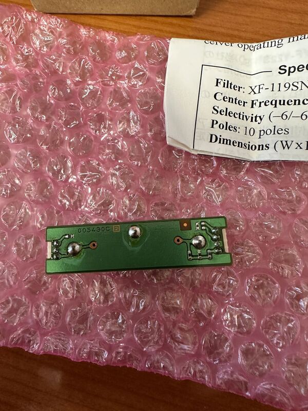 YAESU YF 122 S  XF 119 SN FILTRO SSBPER FT 817. 857 897 E SIMILARI COME NUOVO CON IMBALLO