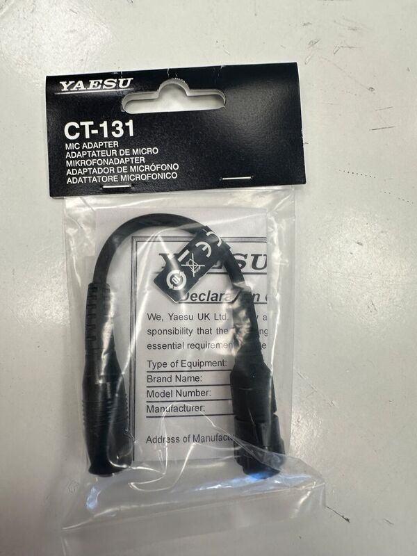 YAESU CT 131 Adattatore per microfono Yaesu per VX-8E NUOVO