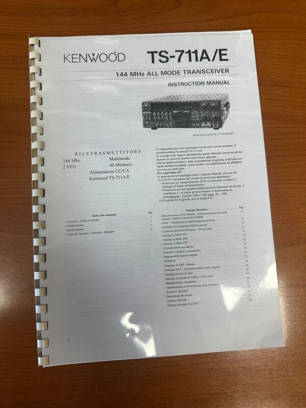 KENWOOD TS 711 VHF ALL MODE ALIMENTAZIONE A 220 V OTTIMO