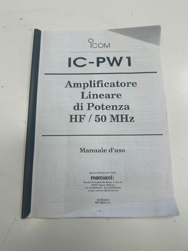ICOM IC PW1 LINEARE STATO SOLIDO ALL BAND HF E 50 MHZ OTTIMO  CON ATU INTERNO