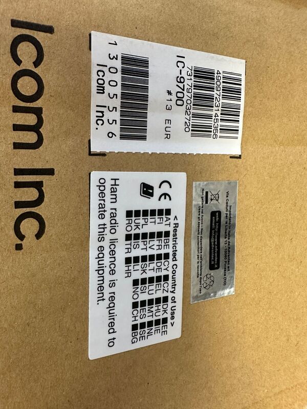 ICOM IC 9700 TRIBANDA BASE VHF UHF SHF ALL MODE OTTIMO CON IMBALLO